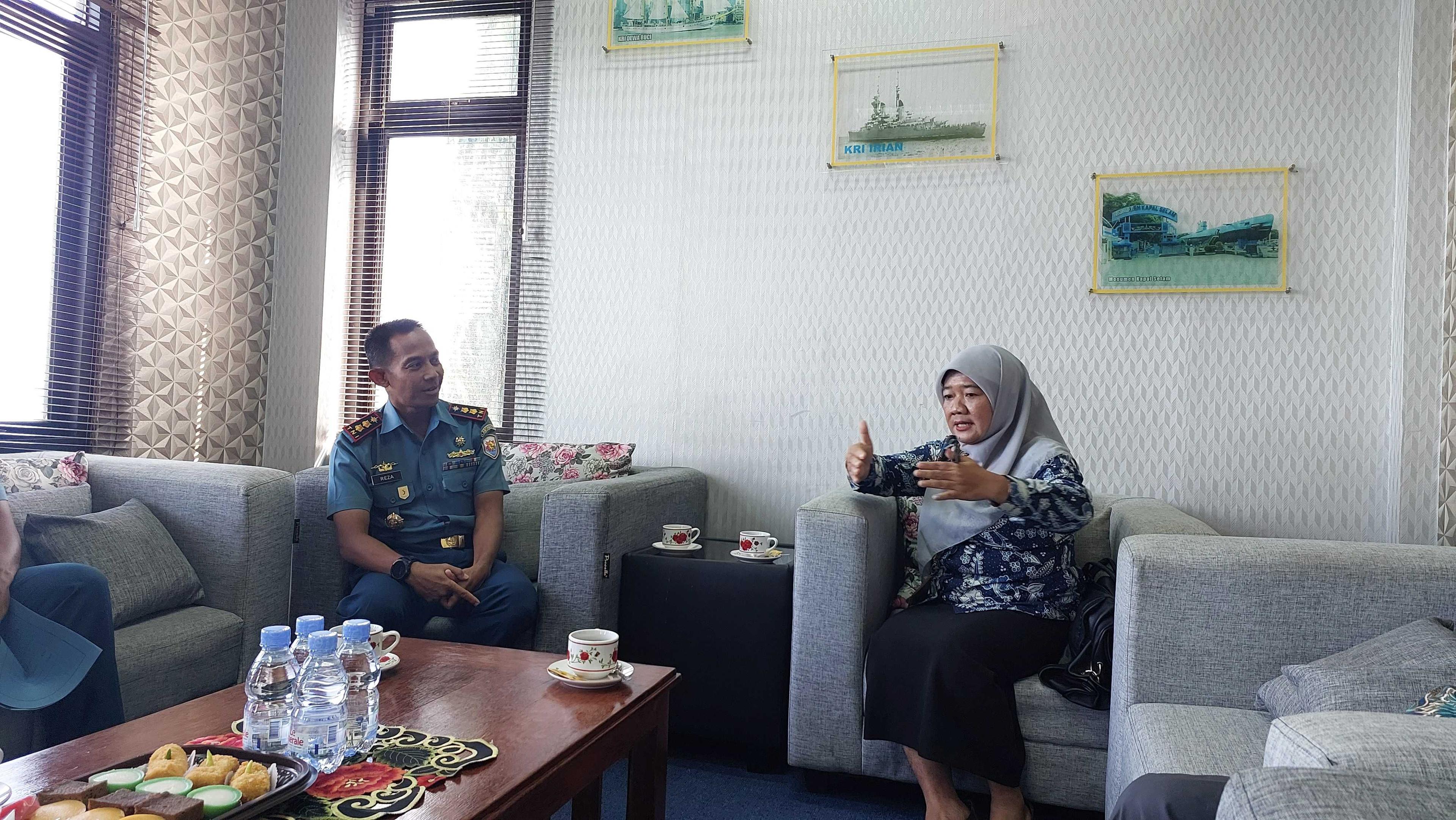 Study Visit of BPS West Sulawesi to Lanal Mamuju for Development of Service Supporting Buildings