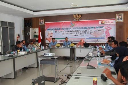 Internalizing the information "satu data" Statistics of Sulawesi Barat Province