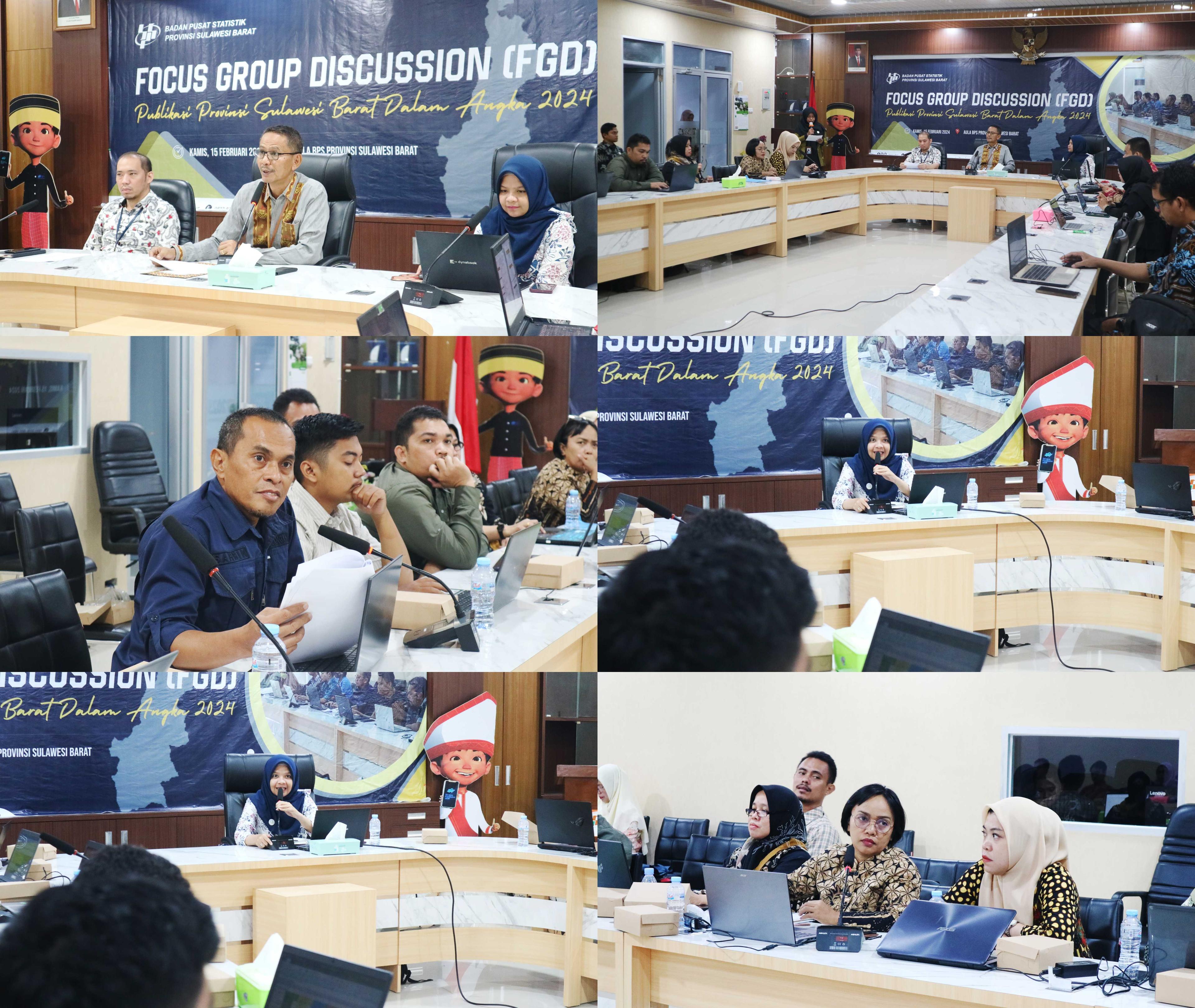 BPS West Sulawesi Holds FGD, Finalizes Data "West Sulawesi in Figures 2024"