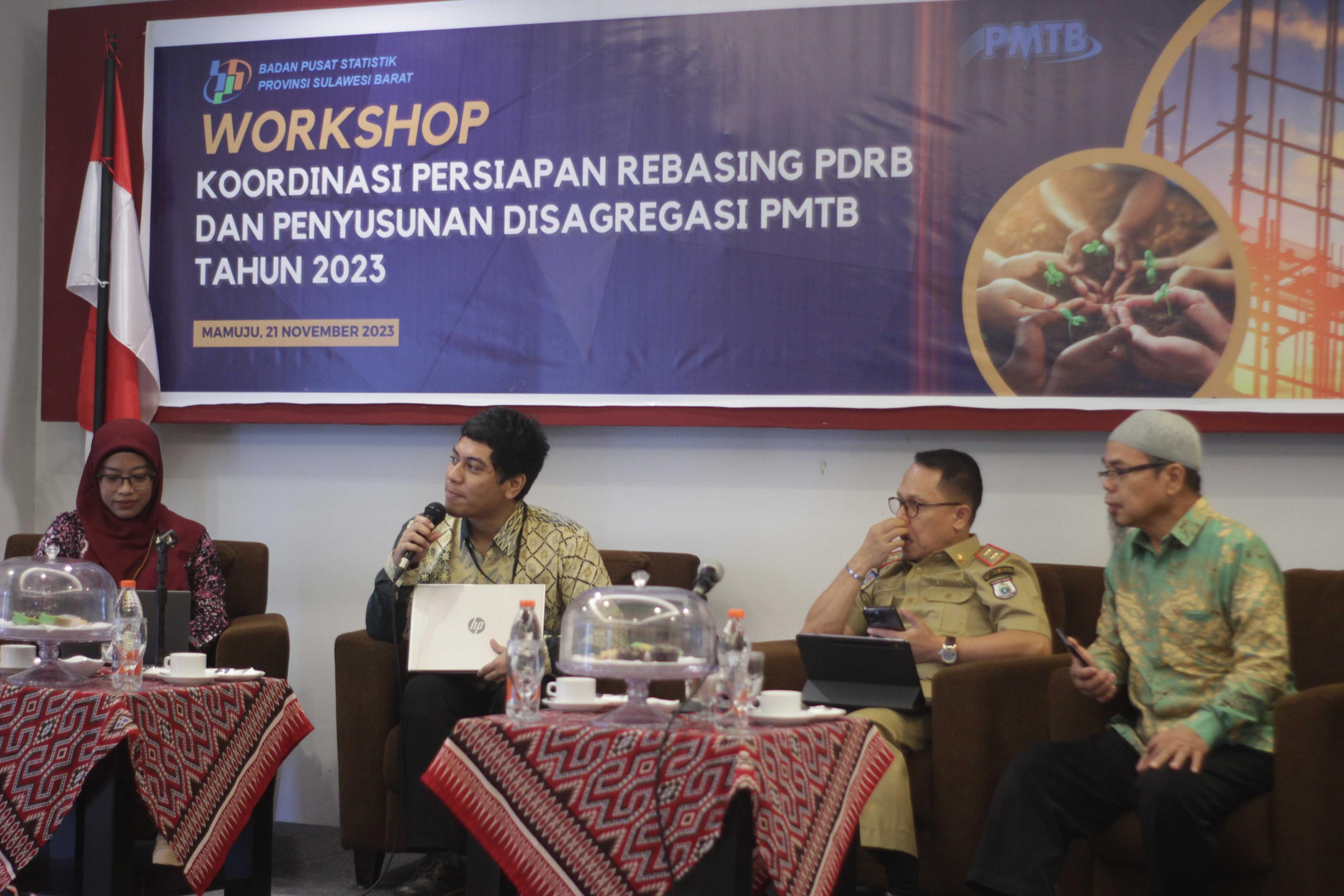 BPS Sulbar Menyelenggarakan Workshop Koordinasi Rebasing PDRB