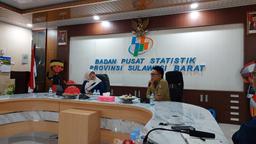 Head of BPS West Sulawesi Receives Audience from Karo Ekbang West Sulawesi, Discusses Inflation