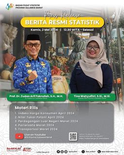 Rilis Berita Resmi Statistik 2 Mei 2024