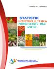 STATISTIK HORTIKULTURA PROVINSI SULAWESI BARAT 2013